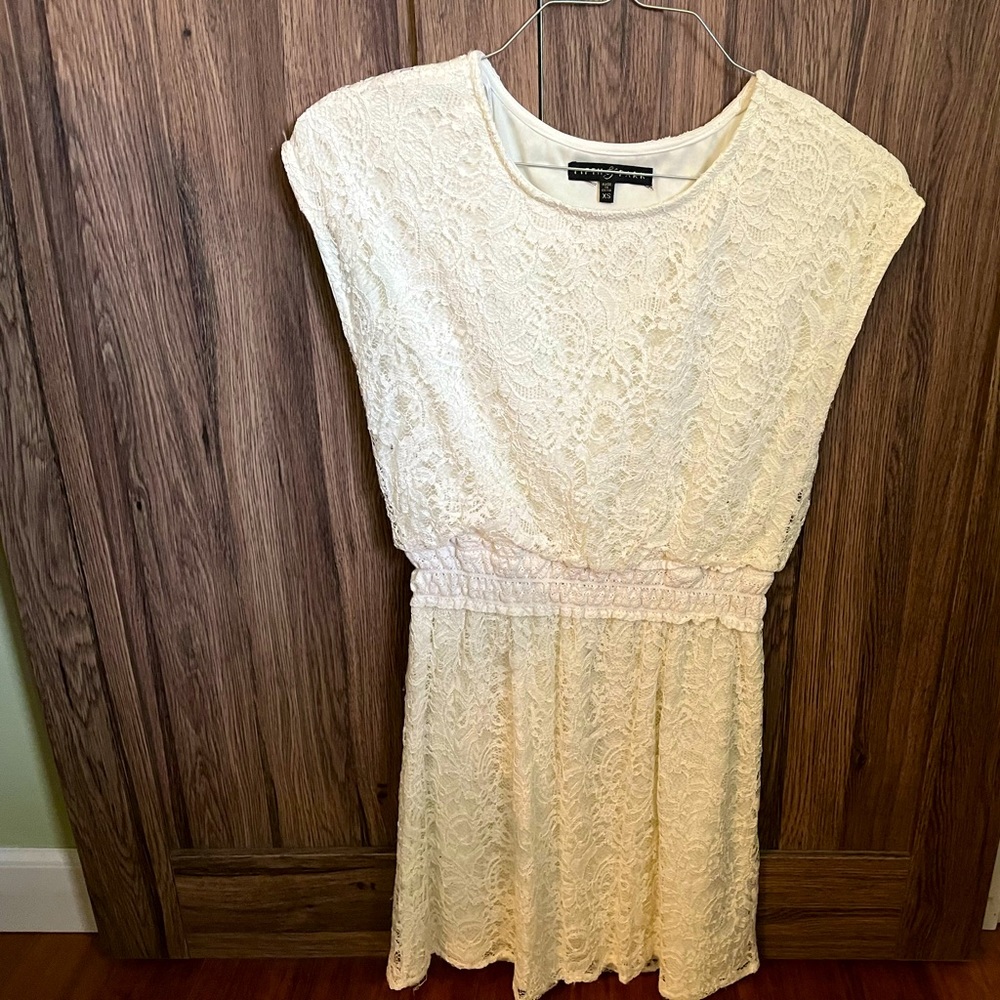 White lace dress